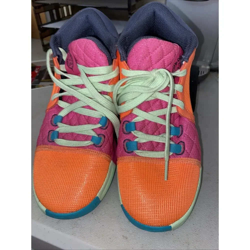 Nike LeBron Shoes Mens Size 7 Multicolor Mid Basketball Sneakers FB2239-800